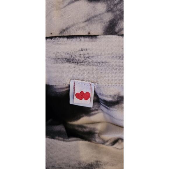 Womens Seamless Leggings Medium Large Gray Black Tie Dye Mid Rise Soft Pull On - Picture 5 of 10